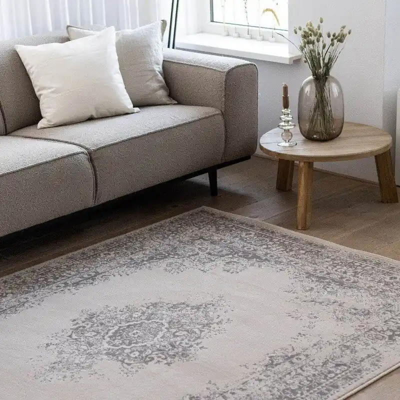 Gratis Retour Vintage Vloerkleed Keshan Zand/Beige - Polypropyleen - 160 x 230 cm - (M)