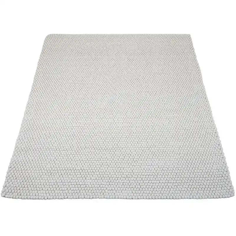 Vloerkleed Pool Wit 240 x 340 cm Modern