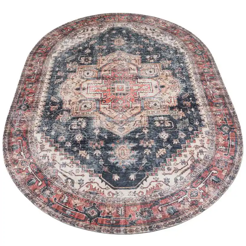 Vloerkleed Nora Rood - Ovaal 200 x 290 cm Beperkte Voorraad