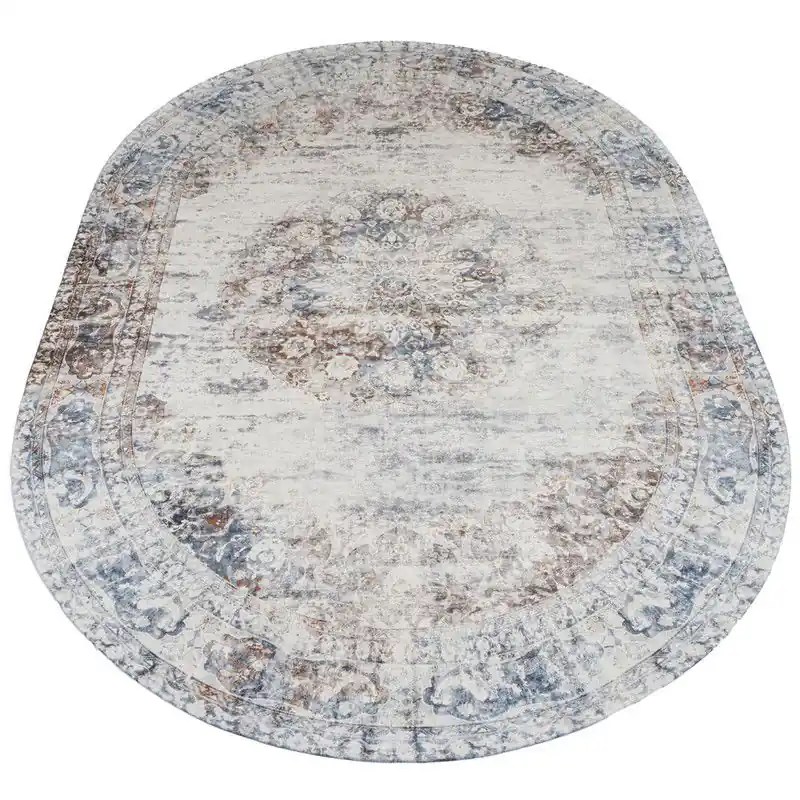Vloerkleed Viola Taupe - Ovaal 160 x 230 cm Actieprijs
