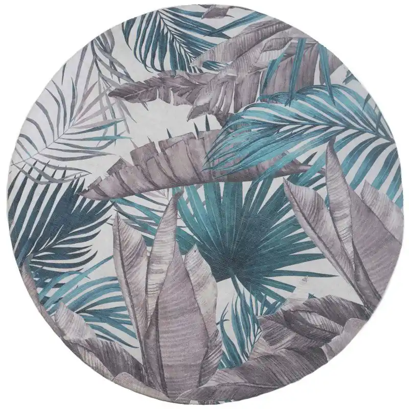 Vloerkleed Palm Green Rond ø160 cm Handgemaakt