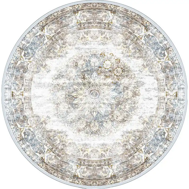 Vloerkleed Viola Taupe - Rond ø120 cm Aanbieding
