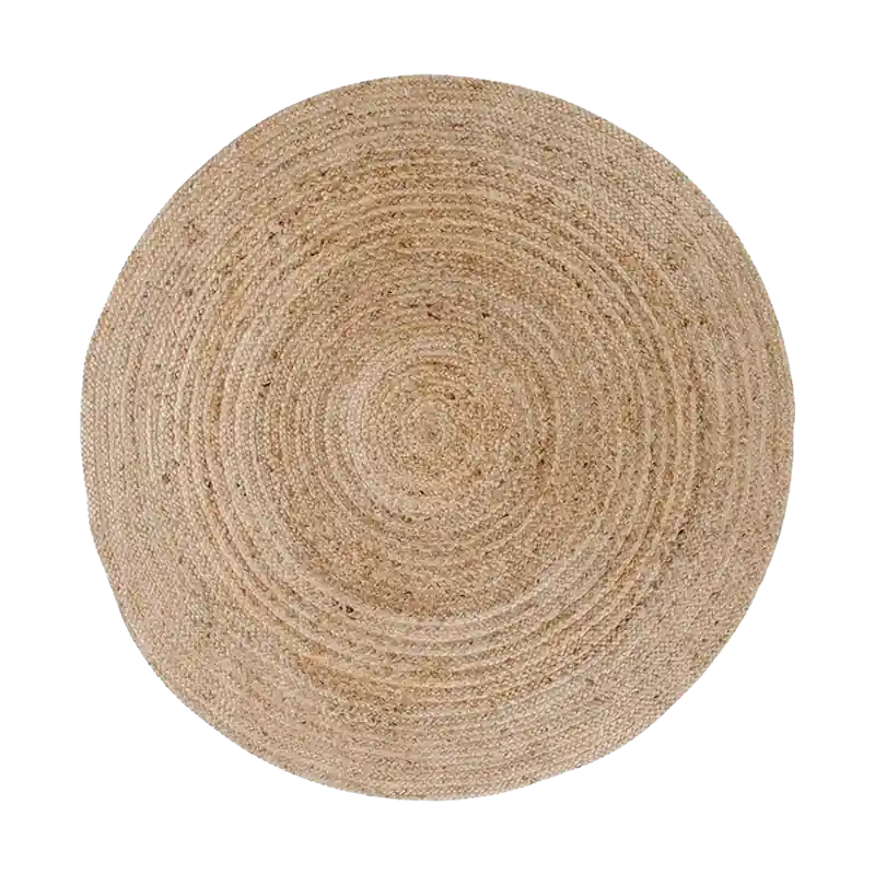 Direct Beschikbaar Milou jute vloerkleed naturel - Ø 150 cm