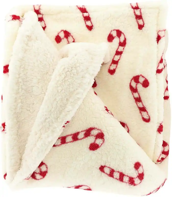 Plaid candy cane 200x150cm Voordeelprijs