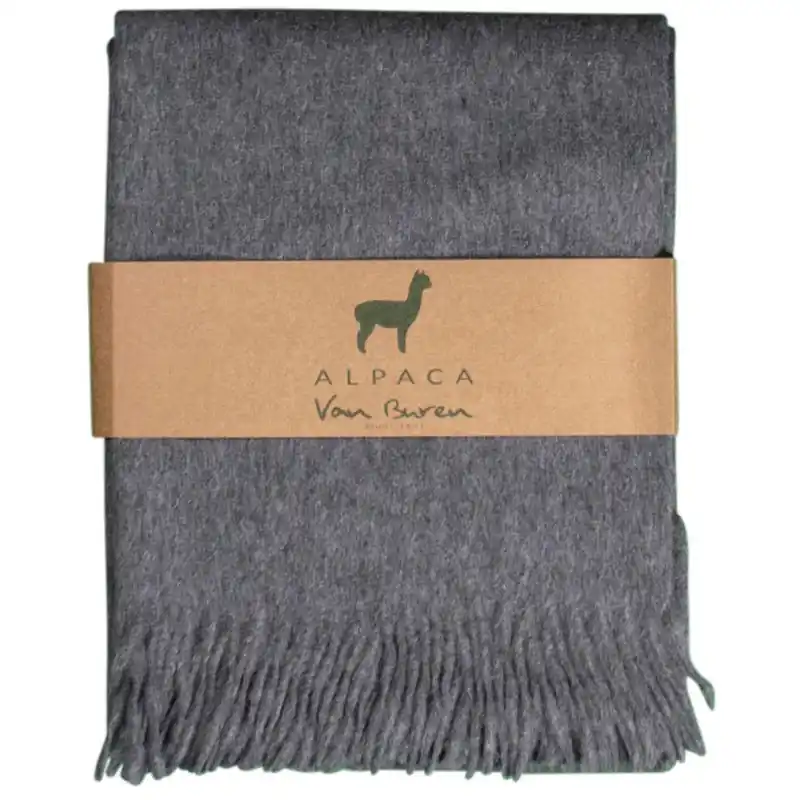 Gratis Retour Alpaca Plaid - Grijs - 200x150cm - Nieuw!