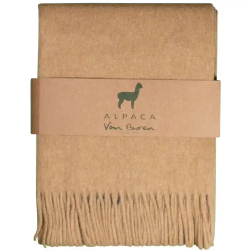 Alpaca Plaid - Okergeel - 200x150cm - Nieuw! Koop Vandaag