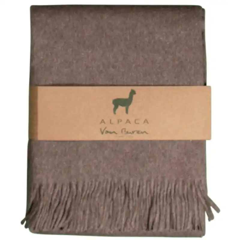 Nu Kopen Alpaca Plaid - Chocolade - 200x150cm - Nieuw!