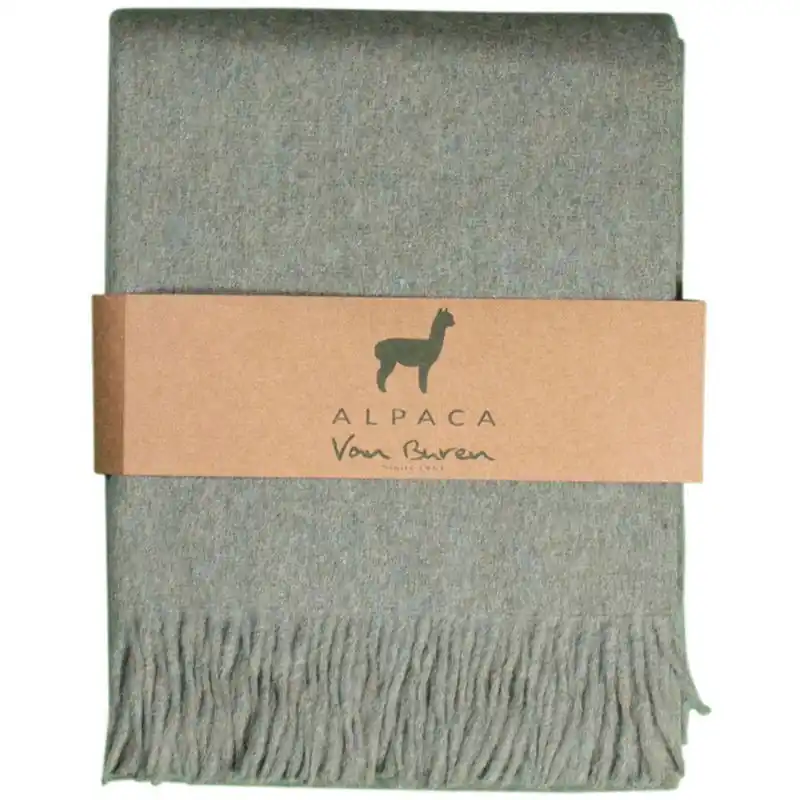 Nieuw Model Alpaca Plaid - Lichtgroen - 200x150cm - Nieuw!