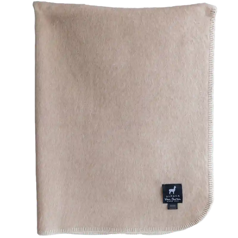 Lage Kosten Wiegdeken alpacawol - Lichtbeige - 100x75cm