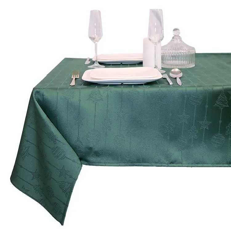 Finale Uitverkoop Tafelkleed Raula 145x200cm dark green