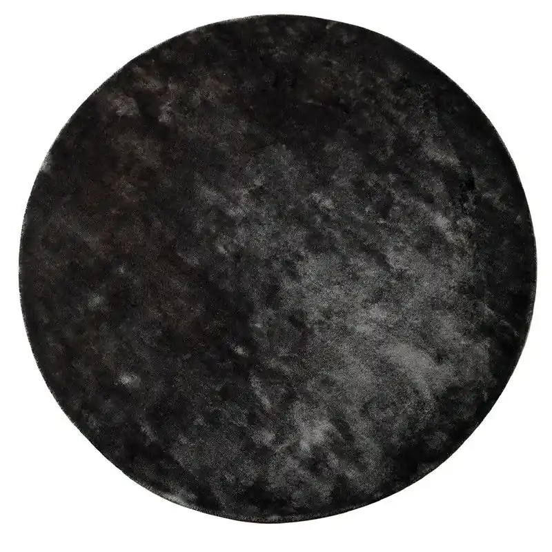 PTMD - Vloerkleed Flavia - Zwart - 350x350x1cm Budget