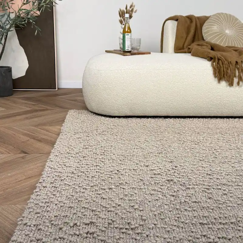 Koopje Wollen vloerkleed Nuta beige -  Interieur05 - 240 x 340 cm - (XL)