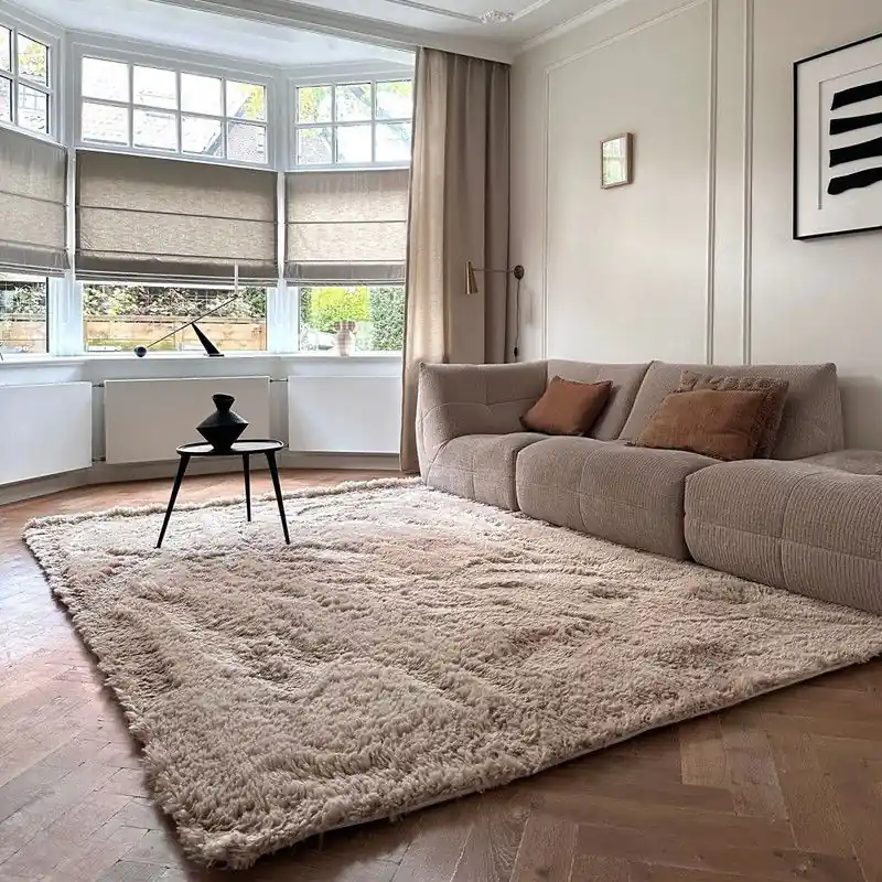 Hoogpolig vloerkleed Furr bruin - Interieur05 - Polyester Must-Have