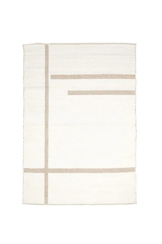 Light&living Vloerkleed 230x160 cm BUKIT wol crème+jute naturel Finale Uitverkoop