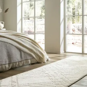 Trendy Laagpolig Loper - Remy Circular Knit - Creme 80x300cm - 80x300 cm