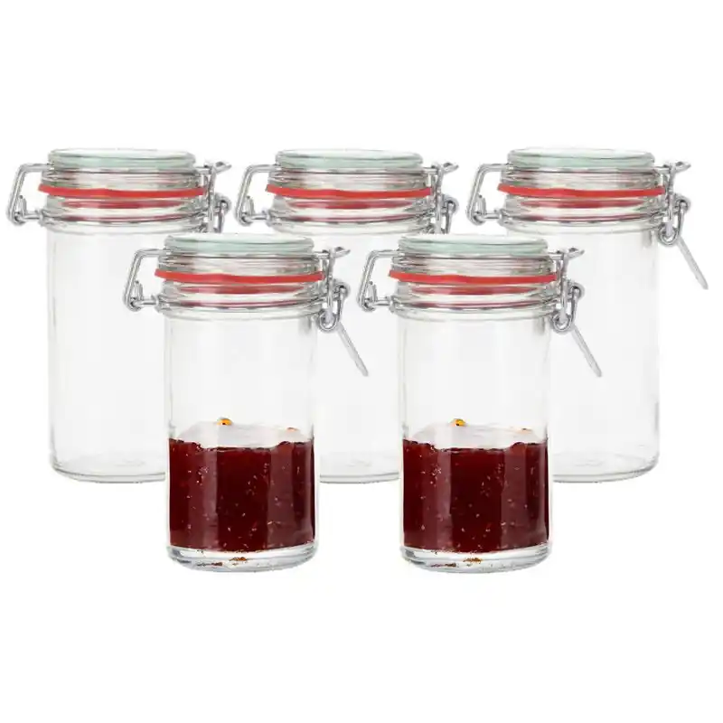Weckpot/inmaakpot - 20x - glas - 250 ml - beugelsluiting - transparant - Weckpotten Speciale Aanbieding
