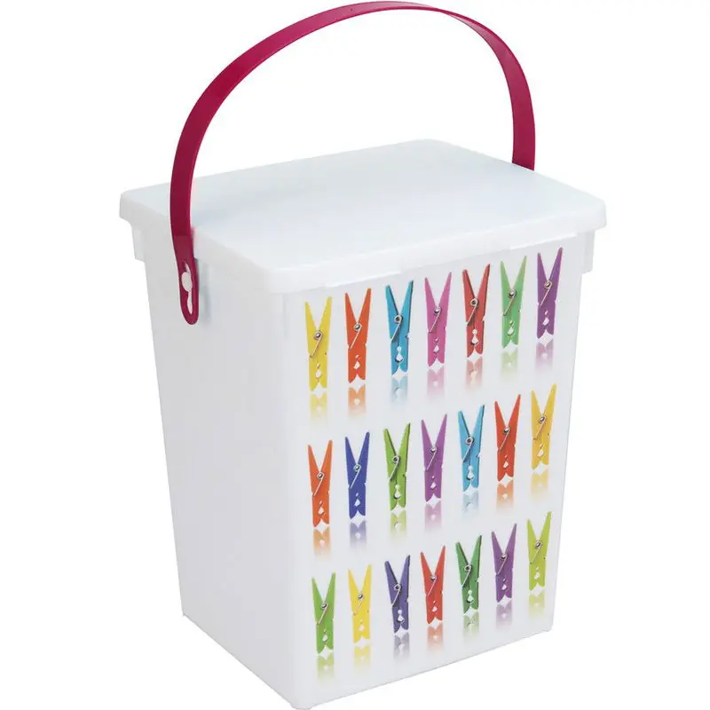 Nieuw Model Wasmiddelbox roze hengsel 5 liter 23 x 18 cm - Opbergbox
