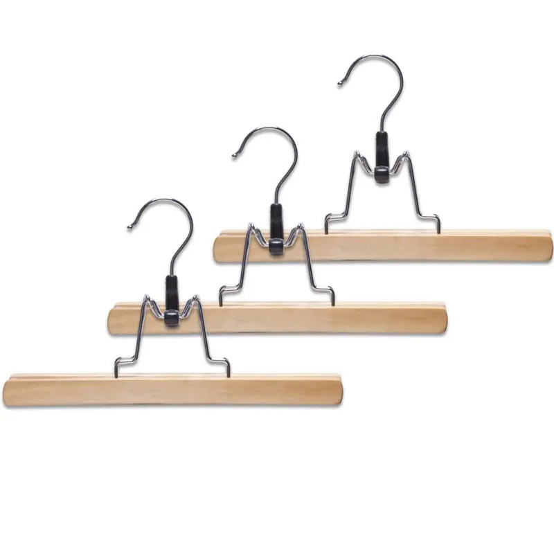 Meest Verkocht Zeller Kledinghanger - 12x - hout - 25 cm - broek/rokhanger - Kledinghangers