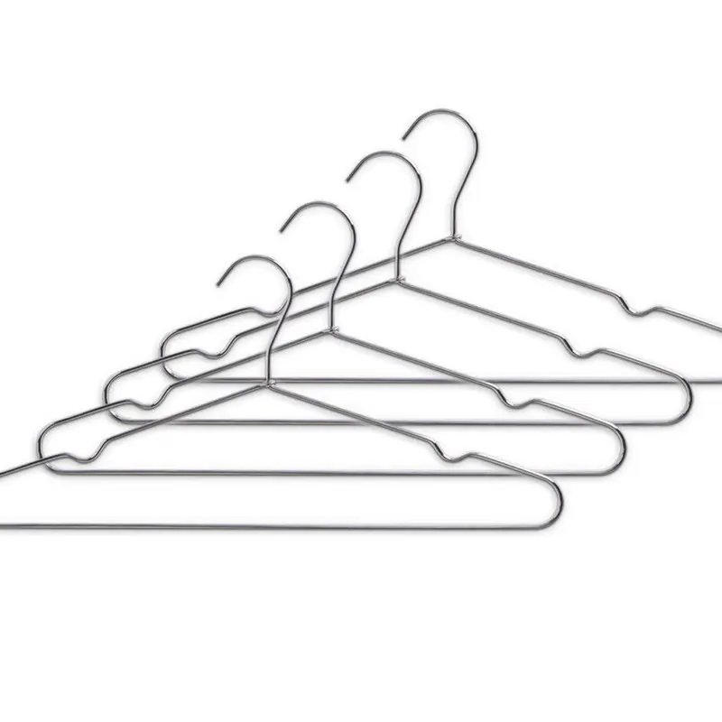 Beperkt Aanbod Zeller Kledinghangers - zilver- metaal - 12x stuks - met broekstang - Kledinghangers