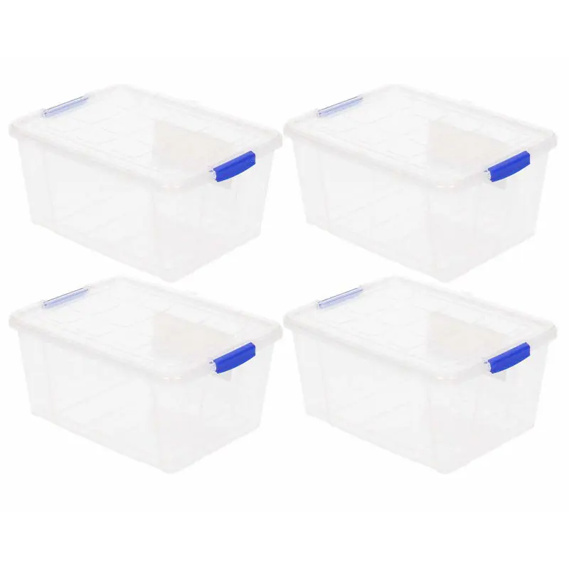 Plasticforte Opslagbakken met deksel - 10x - 16 liter - 40 x 30 x 21 cm - Opbergbox Merkproduct