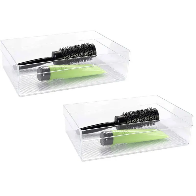Nieuw Model Organizer bakje - 6x - transparant - kunststof - 30 x 22 x 5 cm - Opbergbox