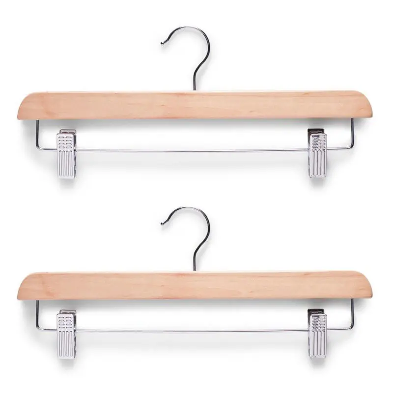 Flitsaanbieding Zeller Kledinghanger - 6x - hout - 36 cm - luxe broek/rokhanger - Kledinghangers