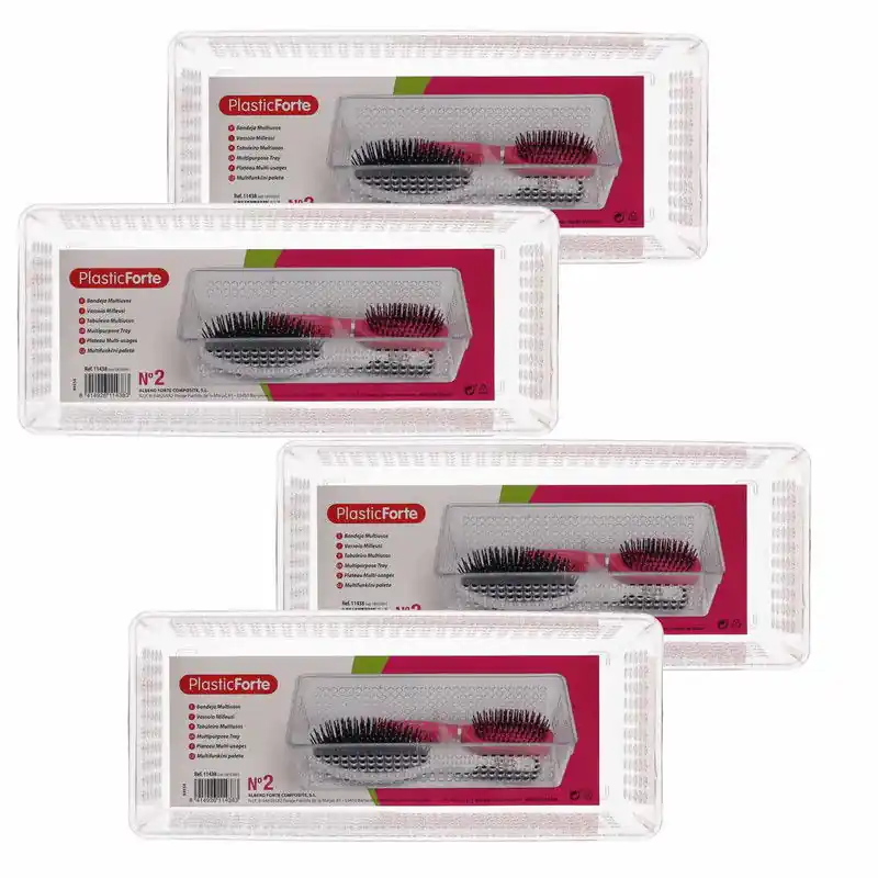 PlasticForte Opbergbakje - 6x - mandje organizer - 26x11 cm - Opbergbox Bestseller