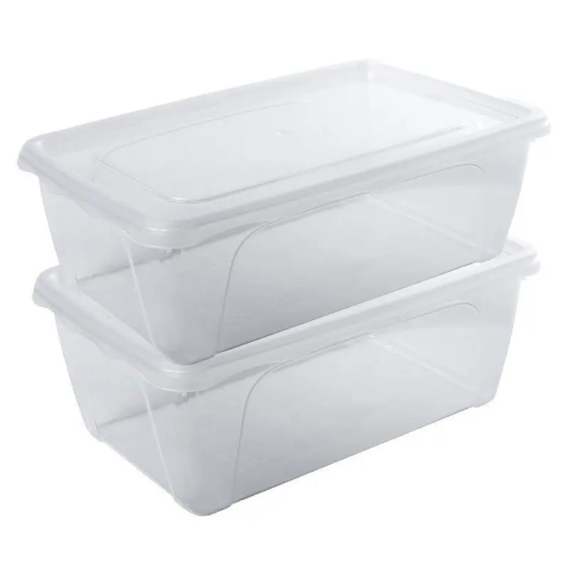 Laatste Kans Vershoudbakje - 2x - transparant - 1 liter - 18 x 12 x 7 cm - Vershoudbakjes