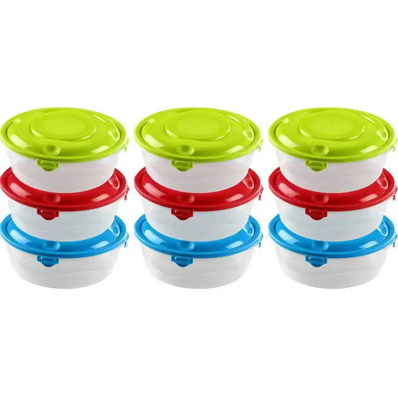 36x Voedsel plastic bewaarbakje 1,8 liter transparant - Vershoudbakjes Flitsaanbieding