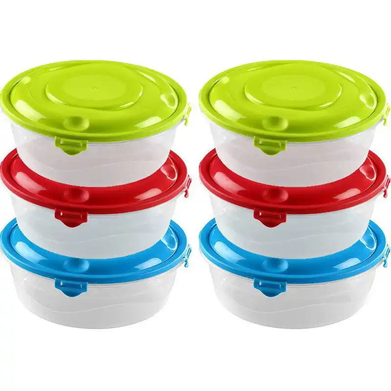 Premium 24x Voedsel plastic bewaarbakje 1,8 liter transparant - Vershoudbakjes