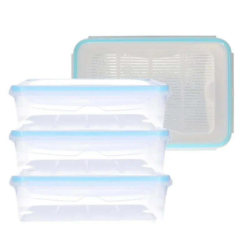 Voordeelprijs Voorraadbakjes - 4x - met deksel - 2.6 L - bewaarbakjes - mealprep - Vershoudbakjes