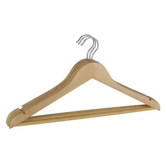 Set van 18 stuks houten kledinghanger 44,5 cm - Kledinghangers Korting