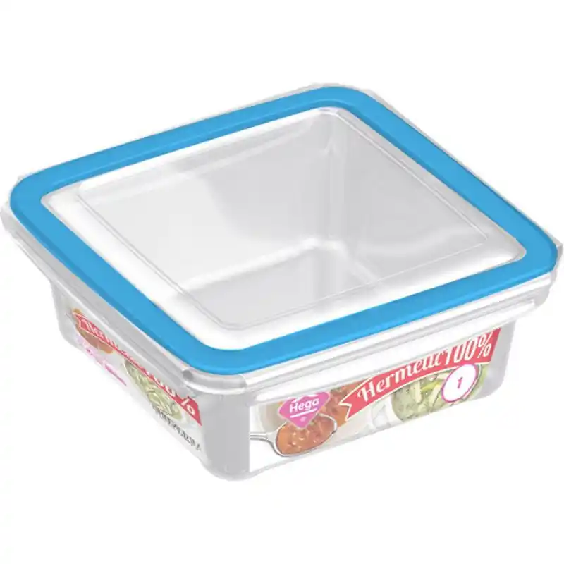 Exclusieve Aanbieding 2x Voedsel plastic bewaarbakje 1 liter transparant - Vershoudbakjes