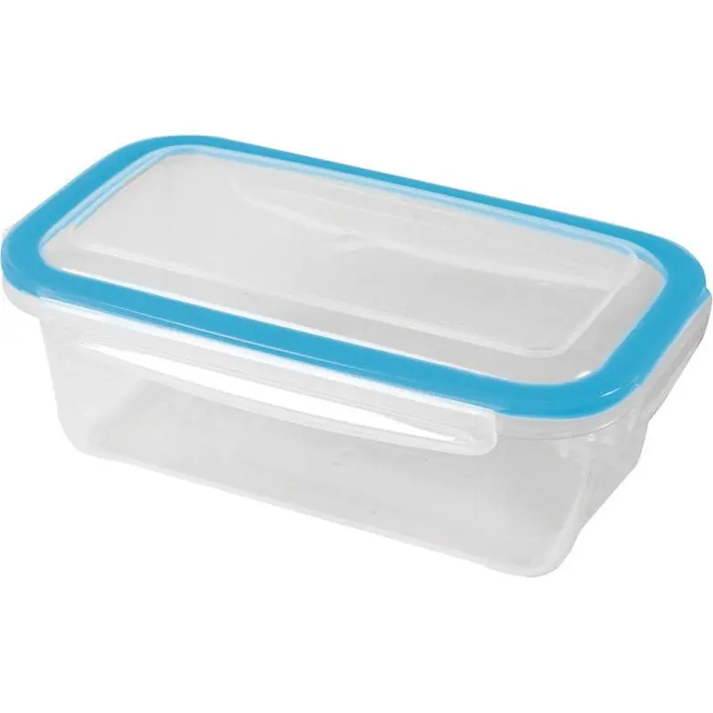 Aanbieding 2x Voedsel plastic bewaarbakje 0,75 liter transparant - Vershoudbakjes