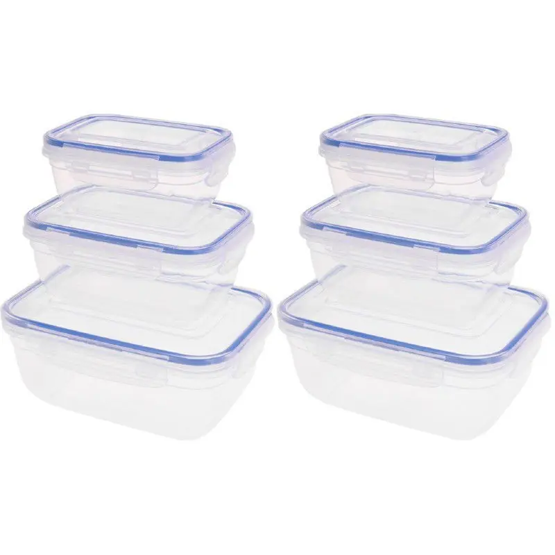 Direct Beschikbaar 6x Vershoudbakjes verschillende formaten - Vershoudbakjes