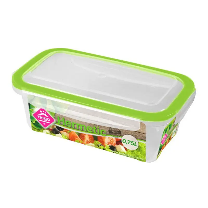 Gratis Retour Vershoudbakje 0.75 liter - 10x - transparant - kunststof - 19x11x7 cm - Vershoudbakjes