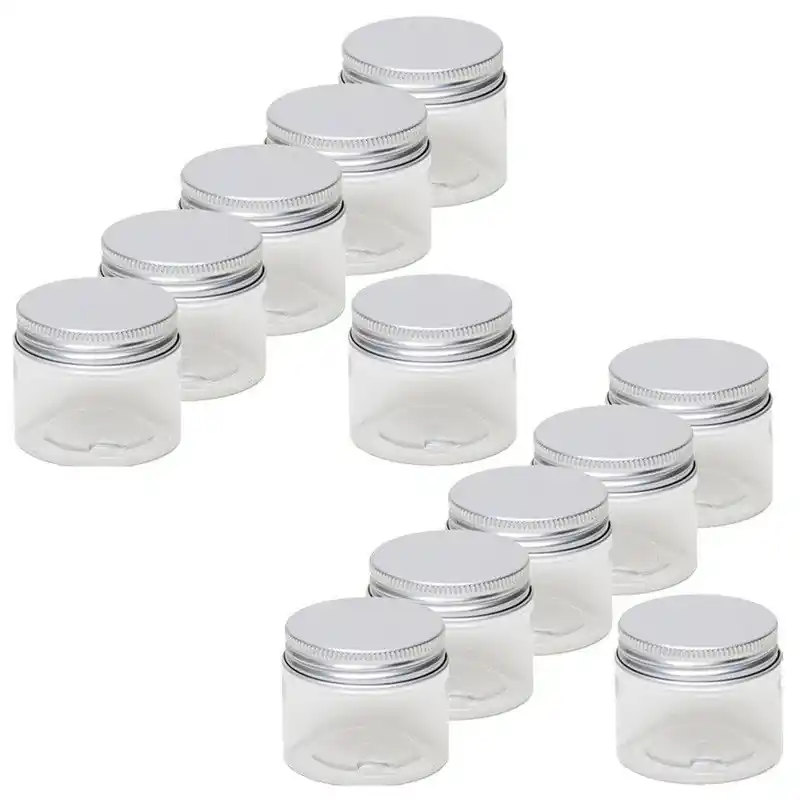 Finale Uitverkoop 12x Mini weckpotje/inmaakpotje 50 ml van kunststof - Weckpotten