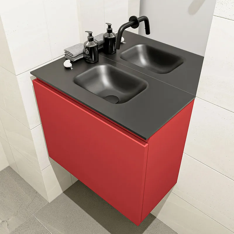 Gratis Verzending Mondiaz Olan 60cm toiletmeubel fire met wastafel urban midden geen kraangat