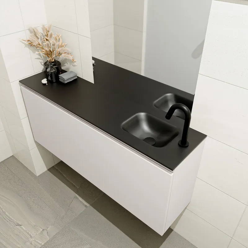 Exclusieve Aanbieding Mondiaz Olan 120cm toiletmeubel linen met wastafel urban rechts 1 kraangat