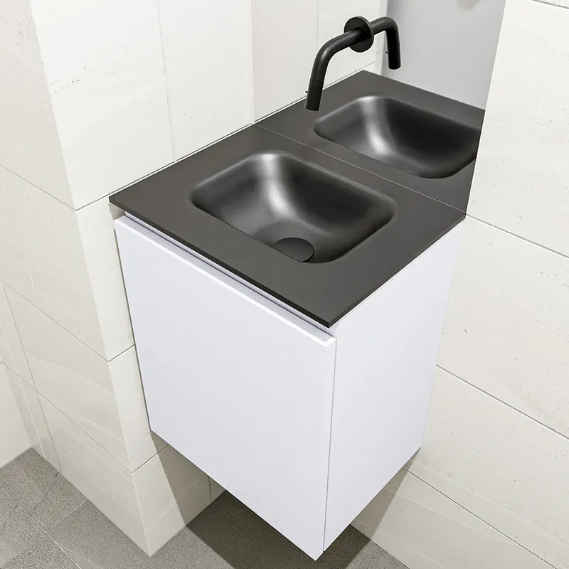 Must-Have Mondiaz Olan 40cm toiletmeubel cale met wastafel urban midden geen kraangat