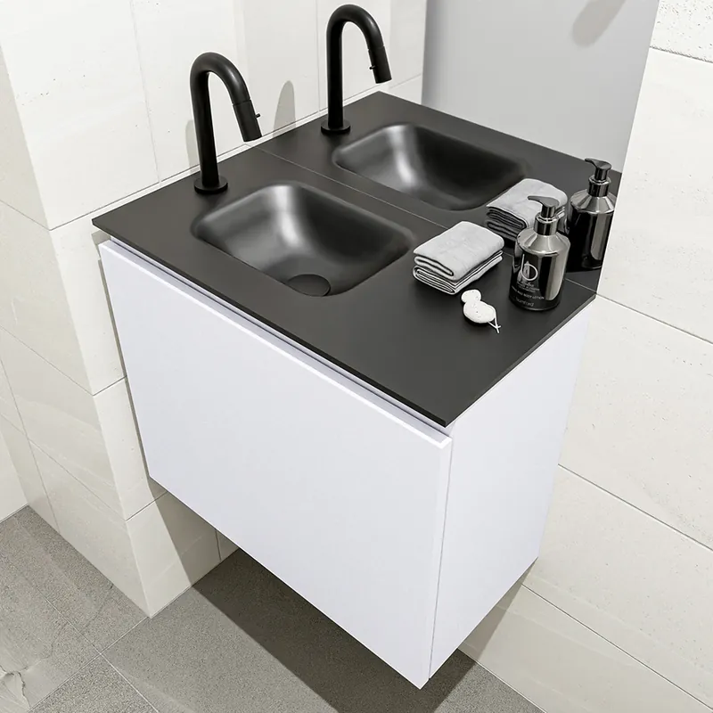 Dagaanbieding Mondiaz Olan 60cm toiletmeubel cale met wastafel urban links 1 kraangat