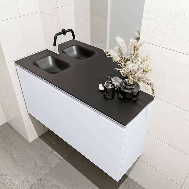 Professioneel Mondiaz Olan 100cm toiletmeubel cale met wastafel urban links geen kraangat
