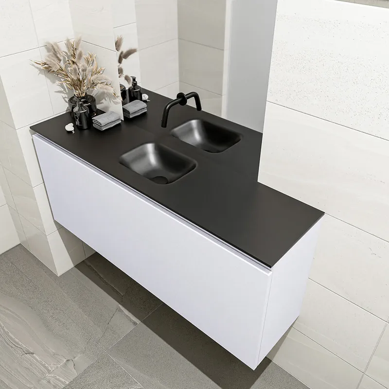 Trendy Mondiaz Olan 120cm toiletmeubel cale met wastafel urban midden geen kraangat