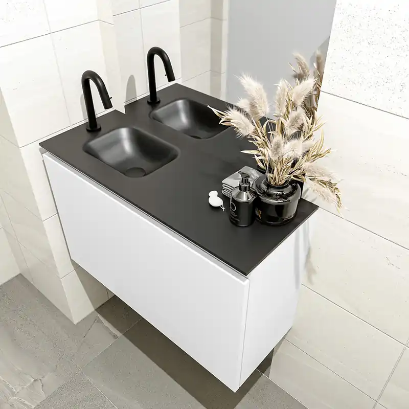 Mondiaz Olan 80cm toiletmeubel talc met wastafel urban links 1 kraangat Betrouwbaar