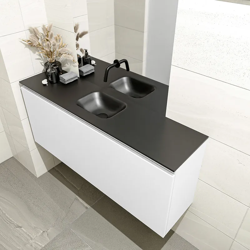 Mondiaz Olan 120cm toiletmeubel talc met wastafel urban midden geen kraangat Nu Kopen