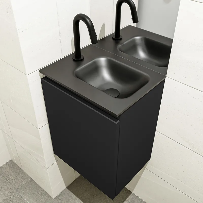 Bestseller Mondiaz Olan 40cm toiletmeubel urban met wastafel urban rechts 1 kraangat