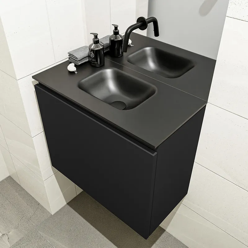 Direct Verzonden Mondiaz Olan 60cm toiletmeubel urban met wastafel urban midden geen kraangat