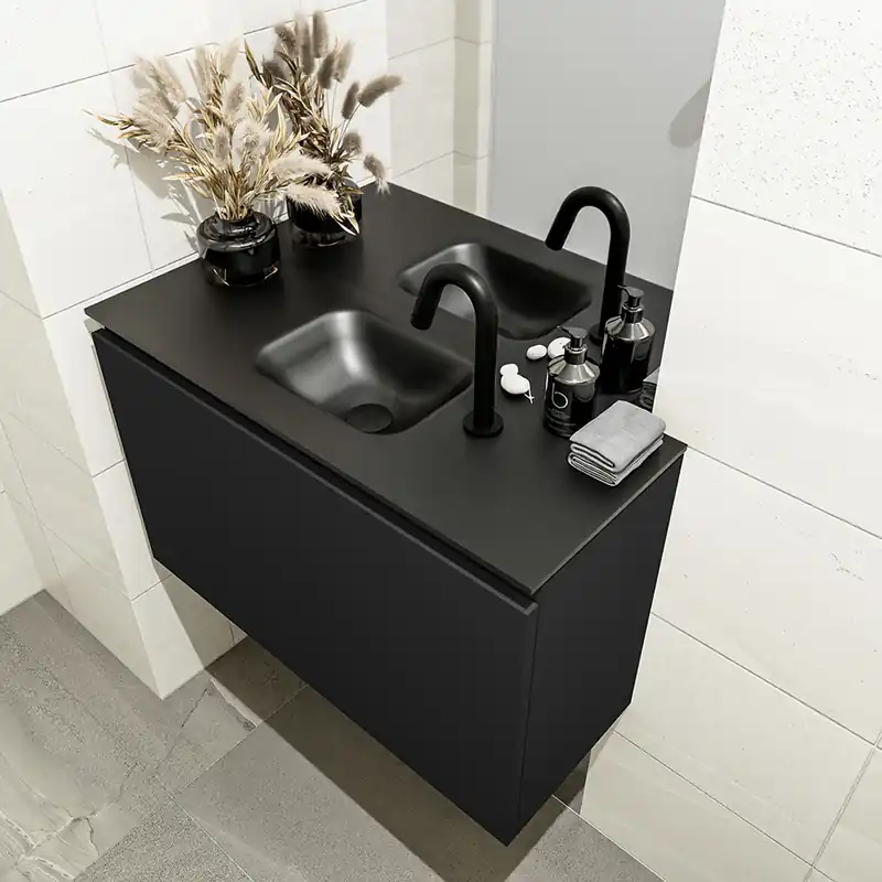Exclusieve Aanbieding Mondiaz Olan 80cm toiletmeubel urban met wastafel urban midden 1 kraangat