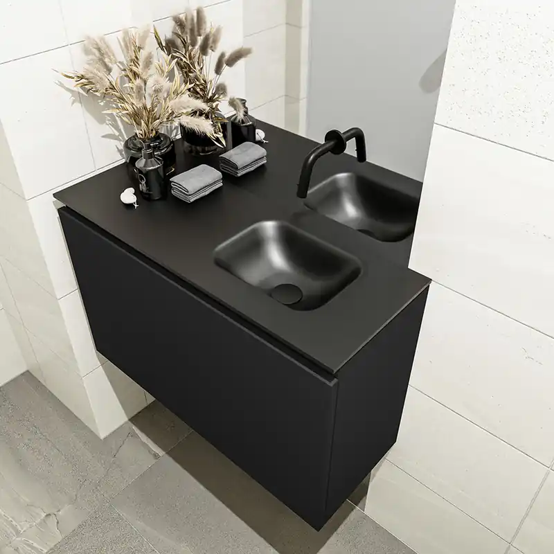 Bulkbestelling Mondiaz Olan 80cm toiletmeubel urban met wastafel urban rechts geen kraangat