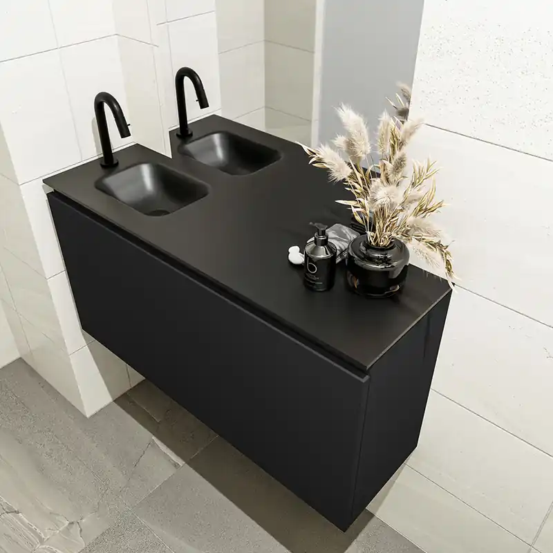 Favoriet Mondiaz Olan 100cm toiletmeubel urban met wastafel urban links 1 kraangat